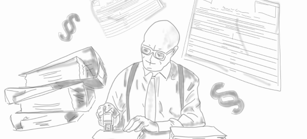 Der typische Büroalltag und das Chaos eines Beamten in der deutschen Verwaltung.